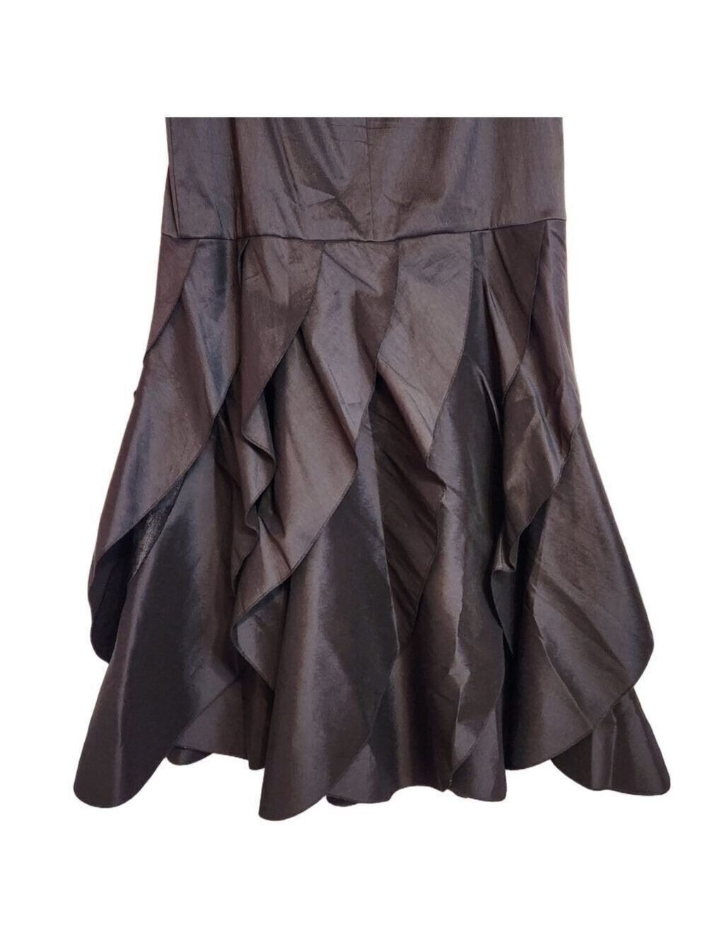 KM Collections Black Maxi Mermaid Skirt Size 8 - Picture 6 of 11